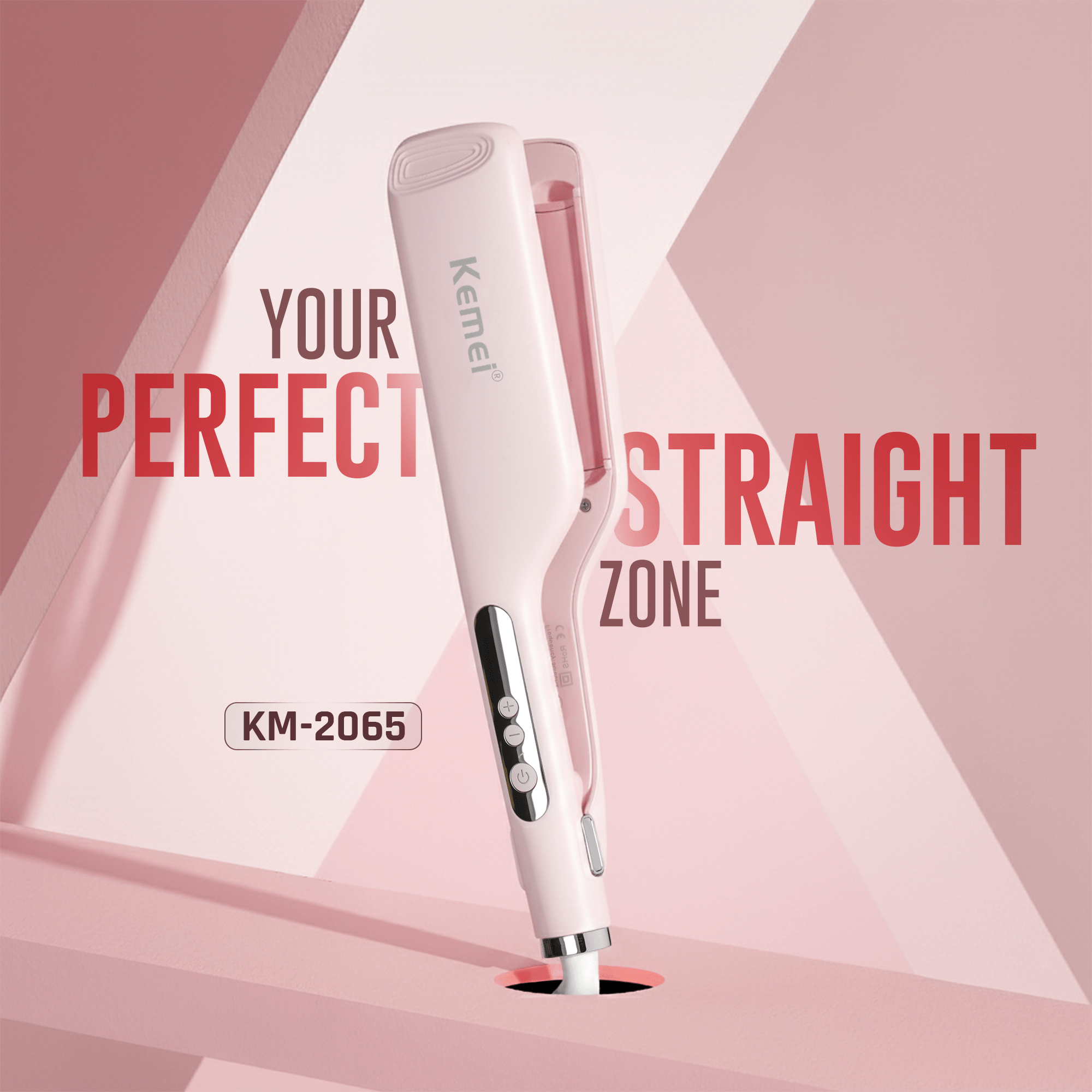 Kemei KM-2065 – Professional Hair Straightener