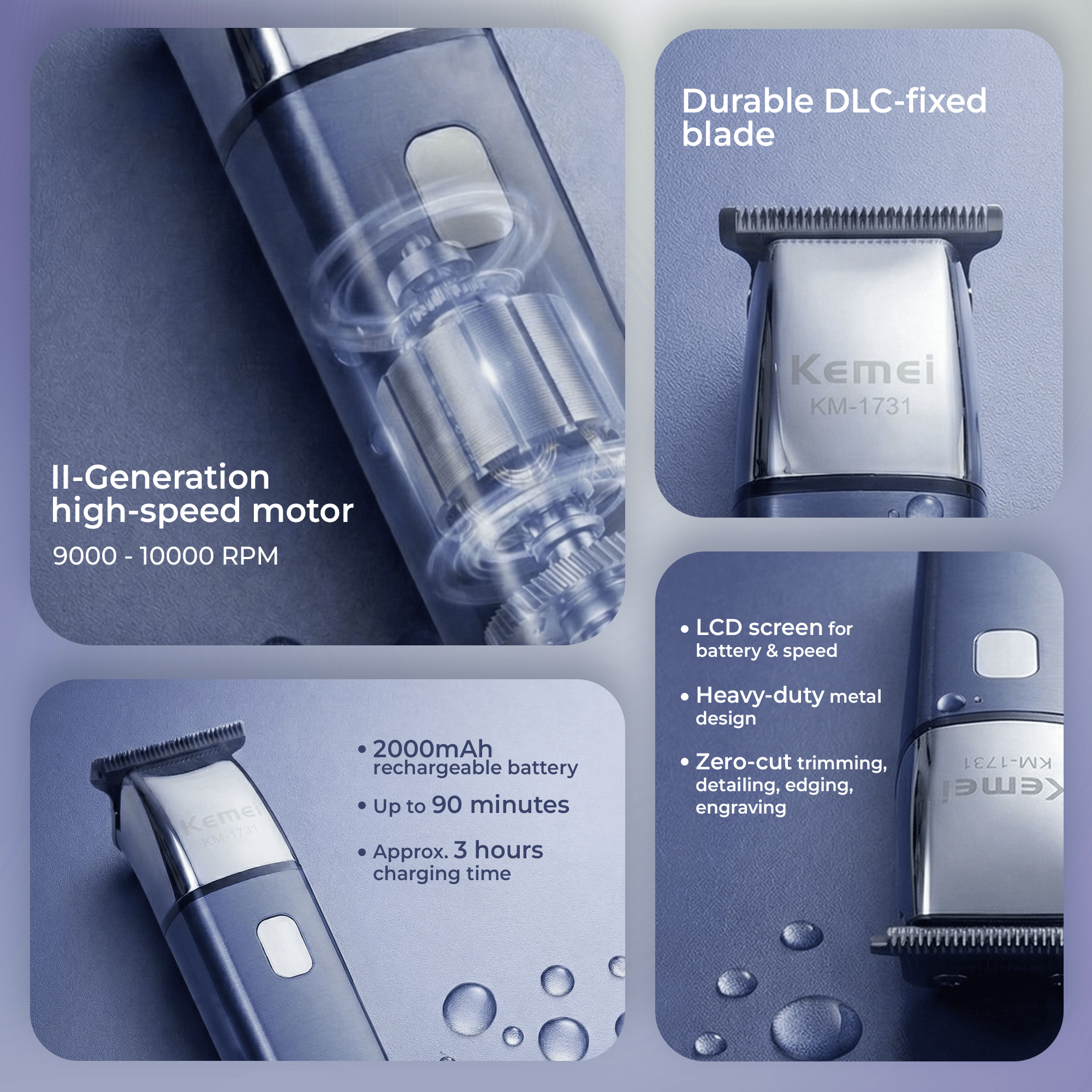 Kemei KM-1731 Professional Hair Clipper