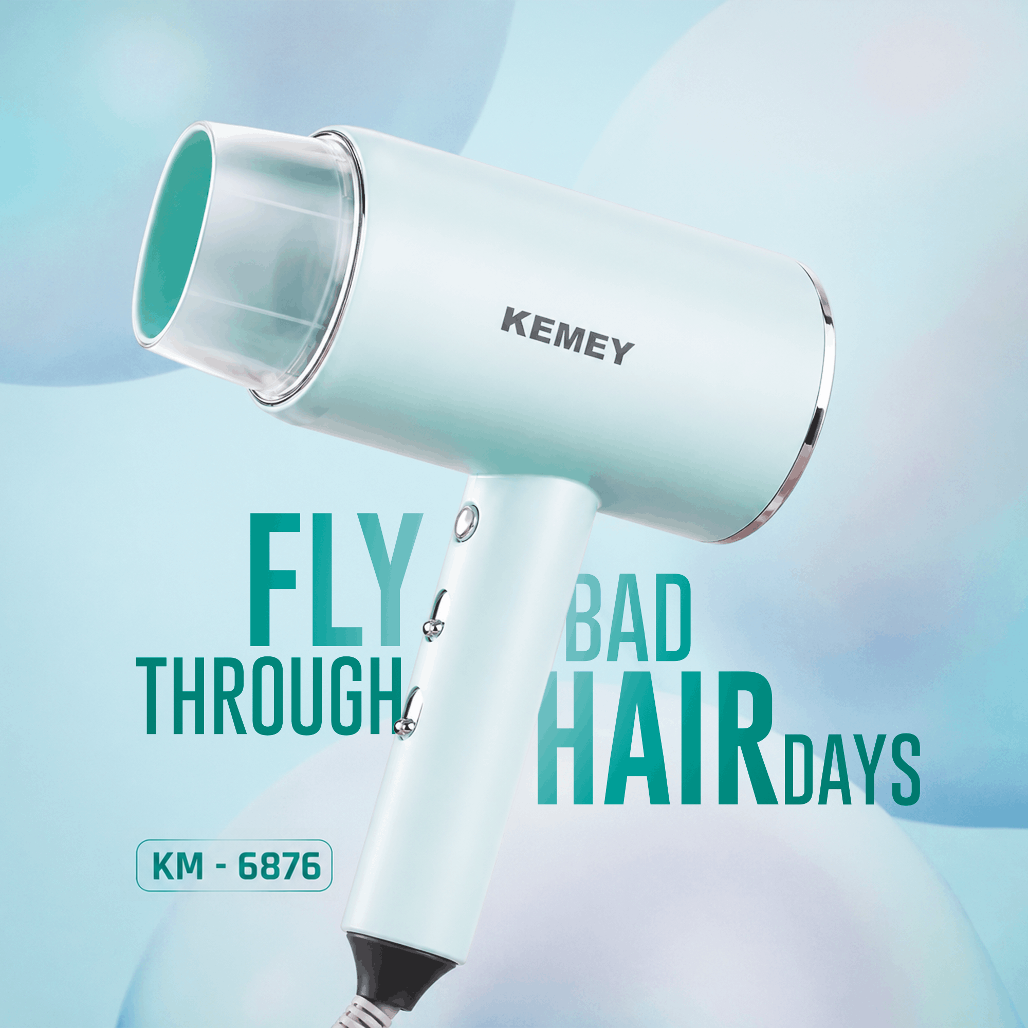 Kemey KM-6876 Hair Dryer