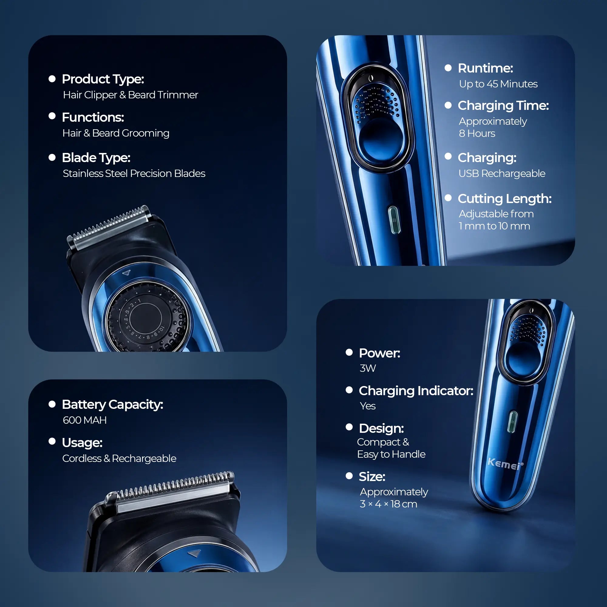 Kemei KM - 1256