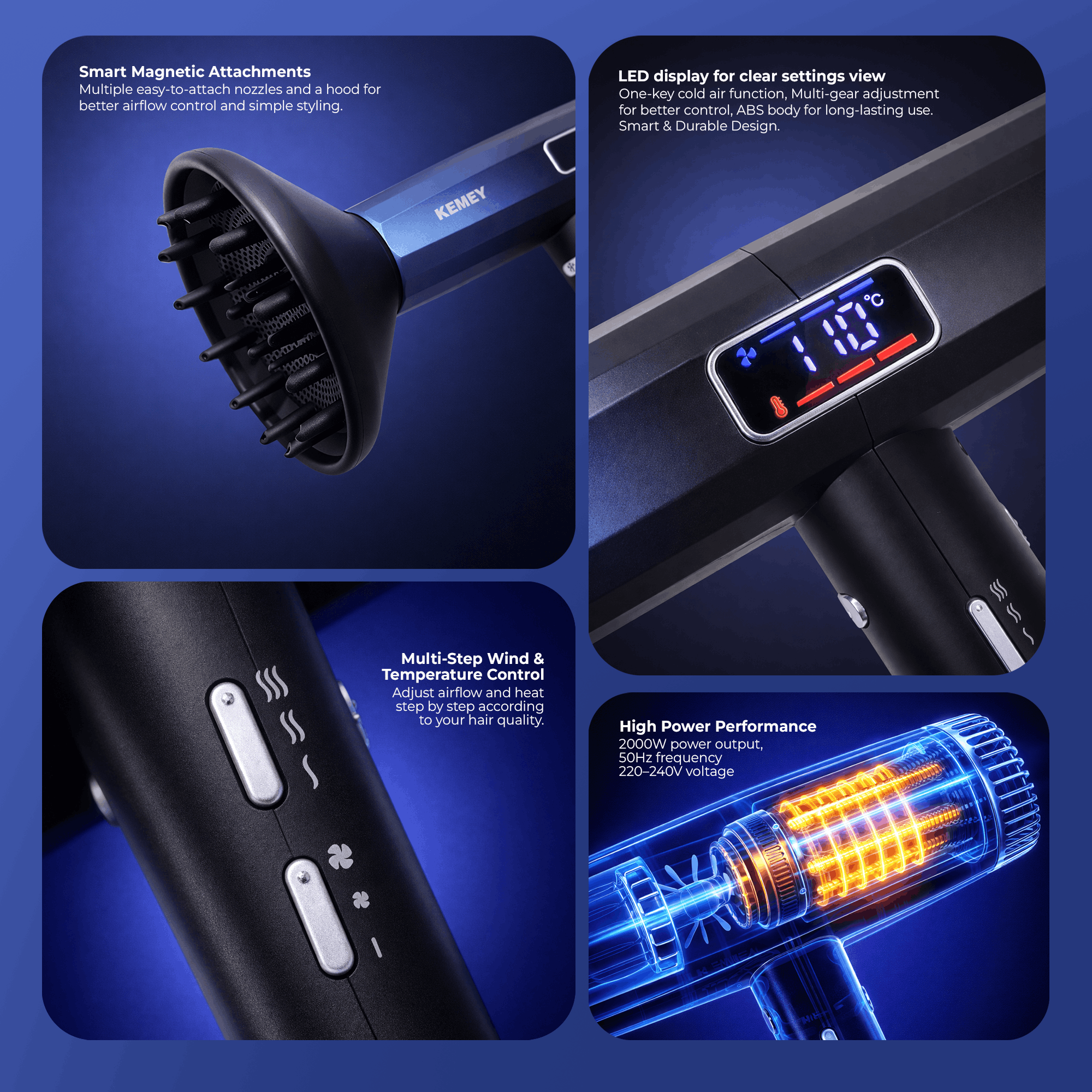 Kemey KM-6906 Hair Dryer