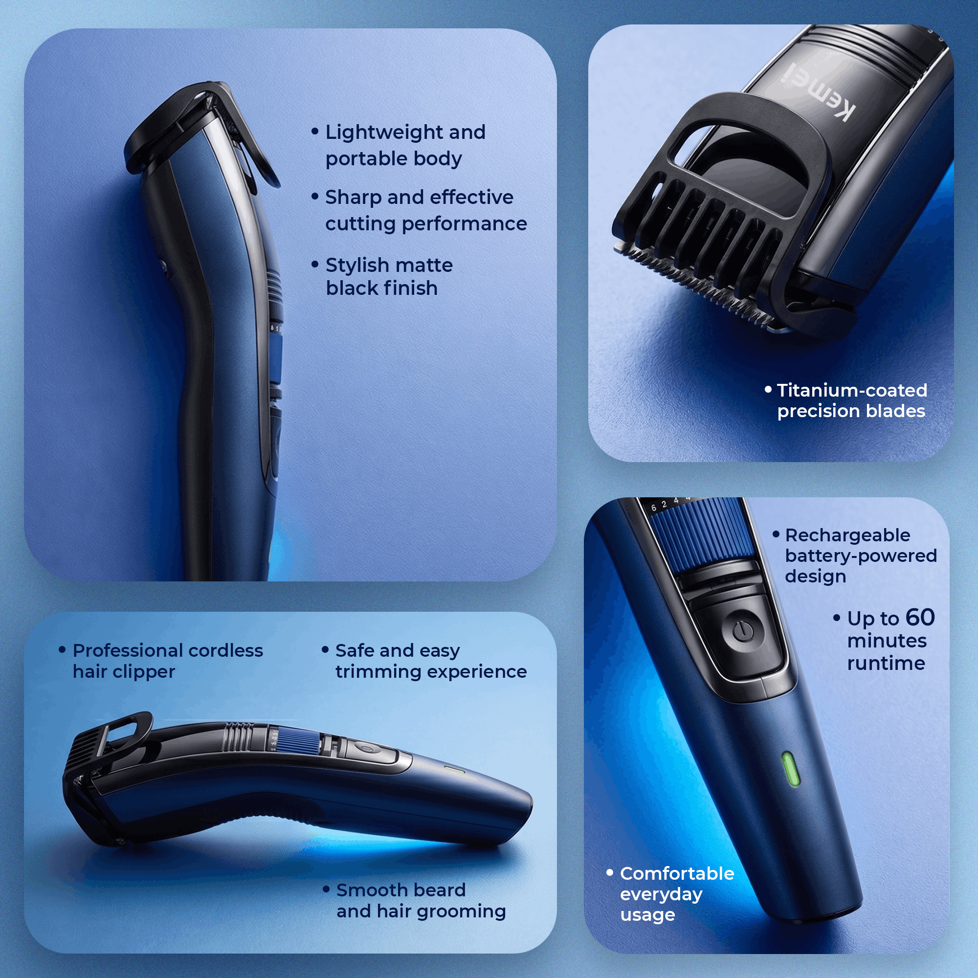 Kemei KM-632 - Professional Hair Clipper