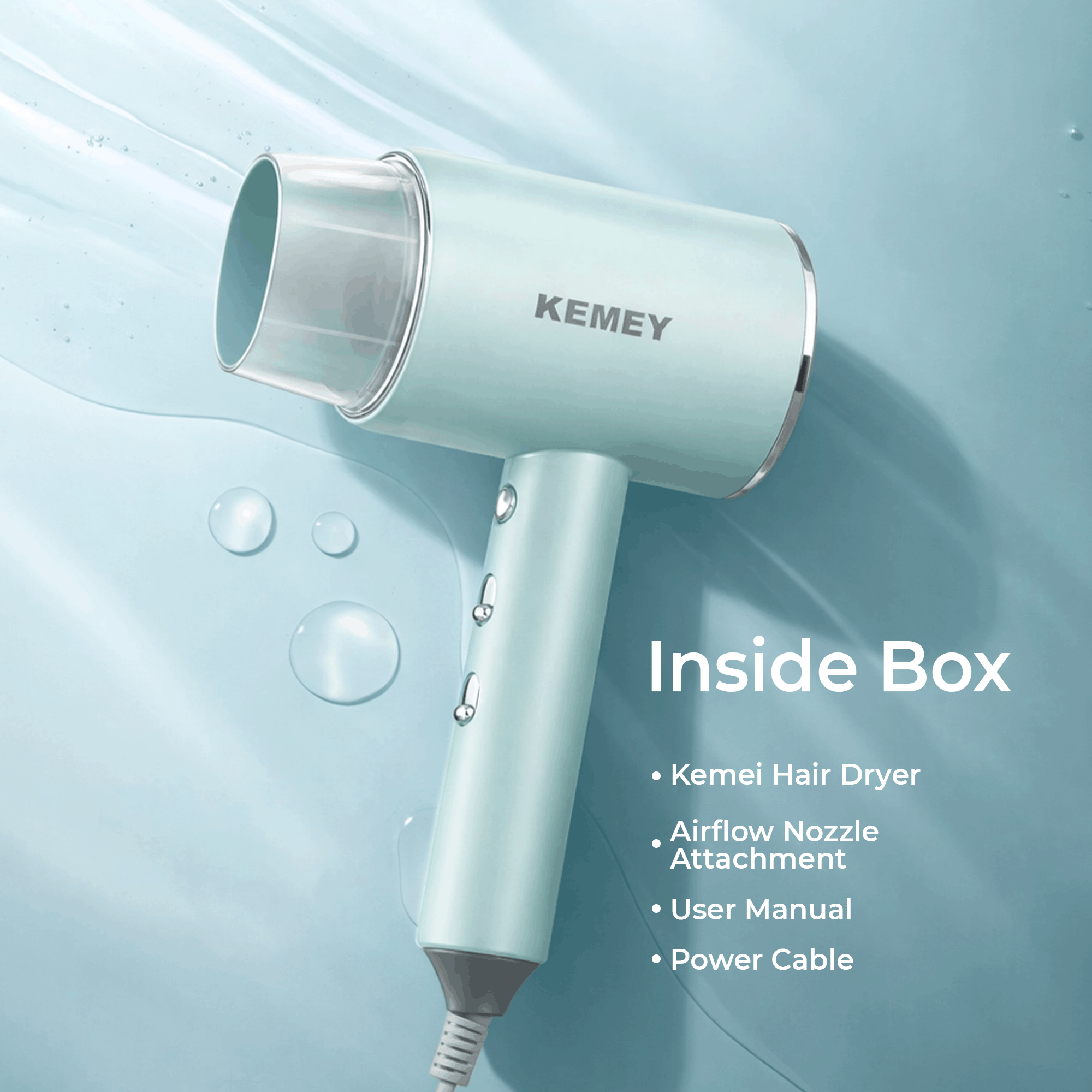 Kemey KM-6876 Hair Dryer