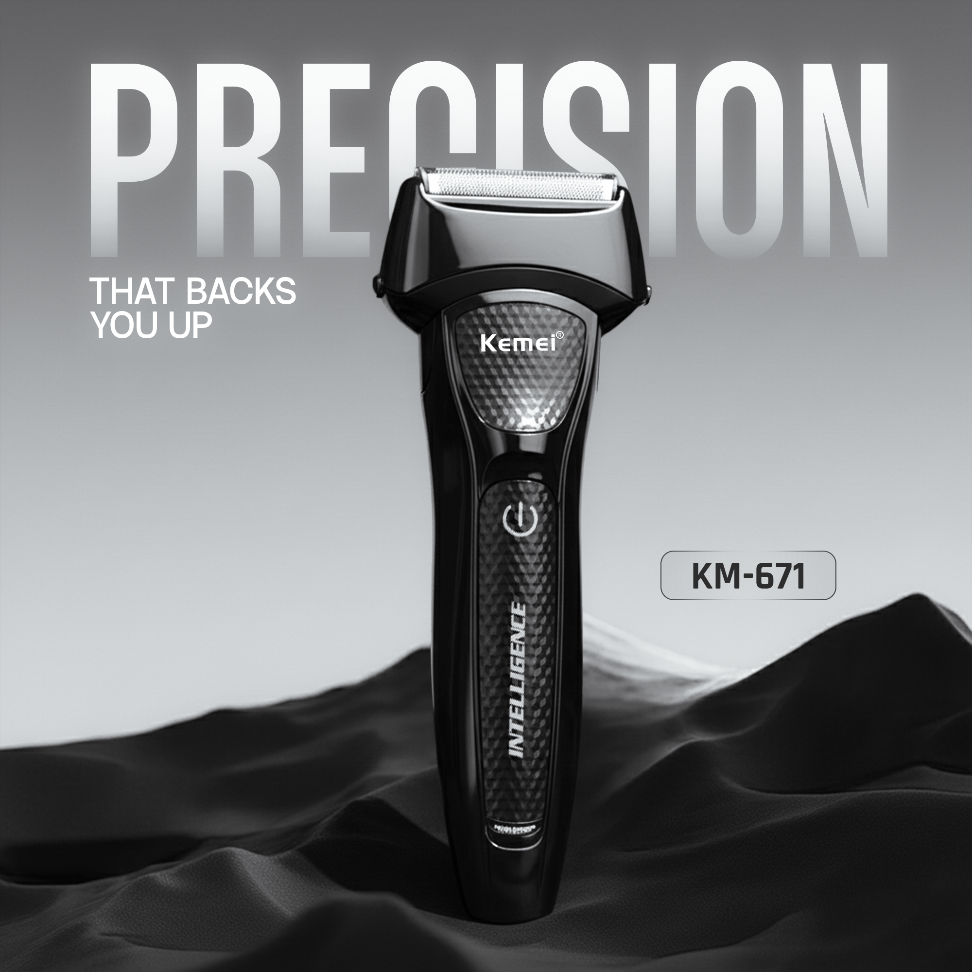 Kemei KM-671 – 12-in-1 Personal Shaver & Grooming Kit