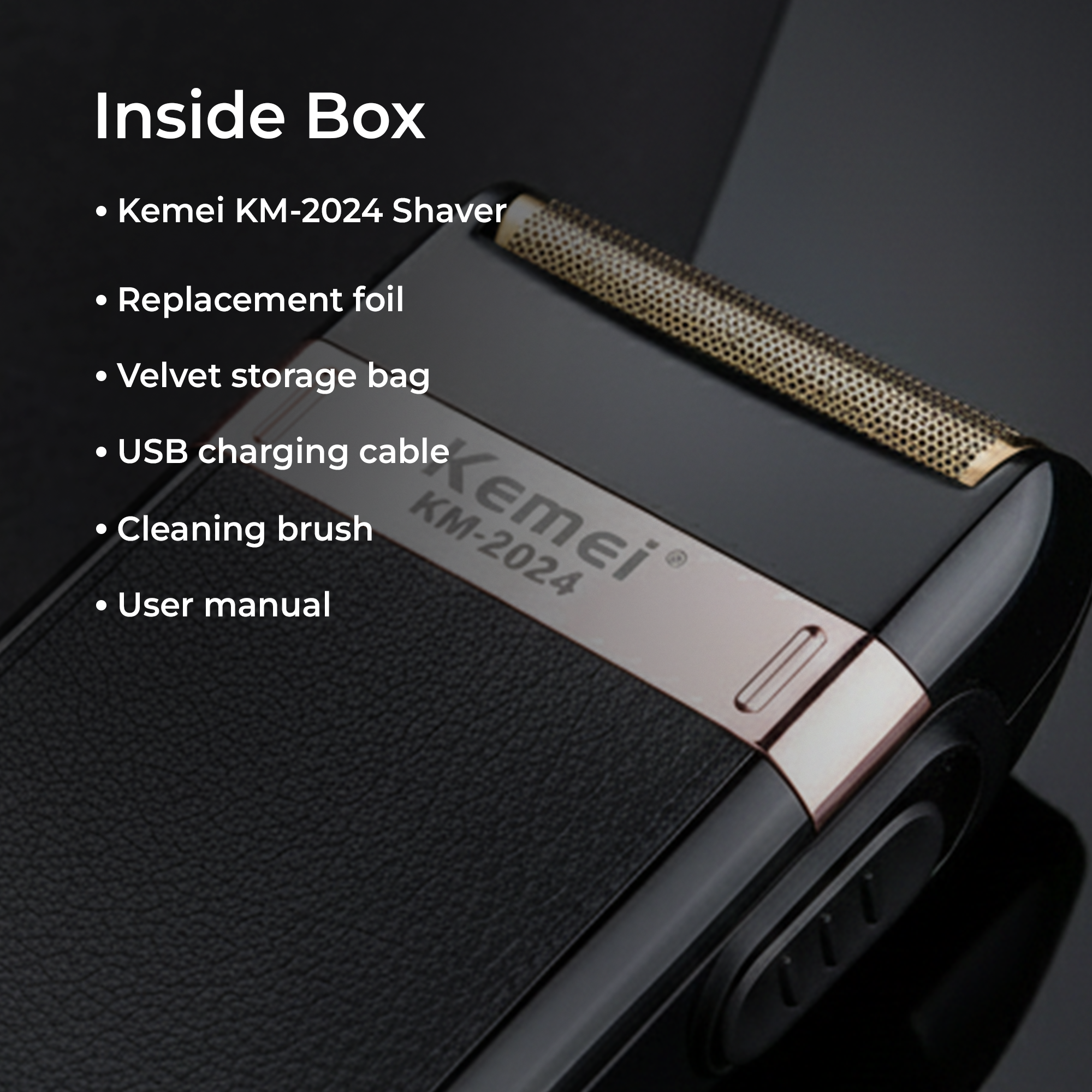 Kemei KM-2024 – Classic Reciprocating Shaver