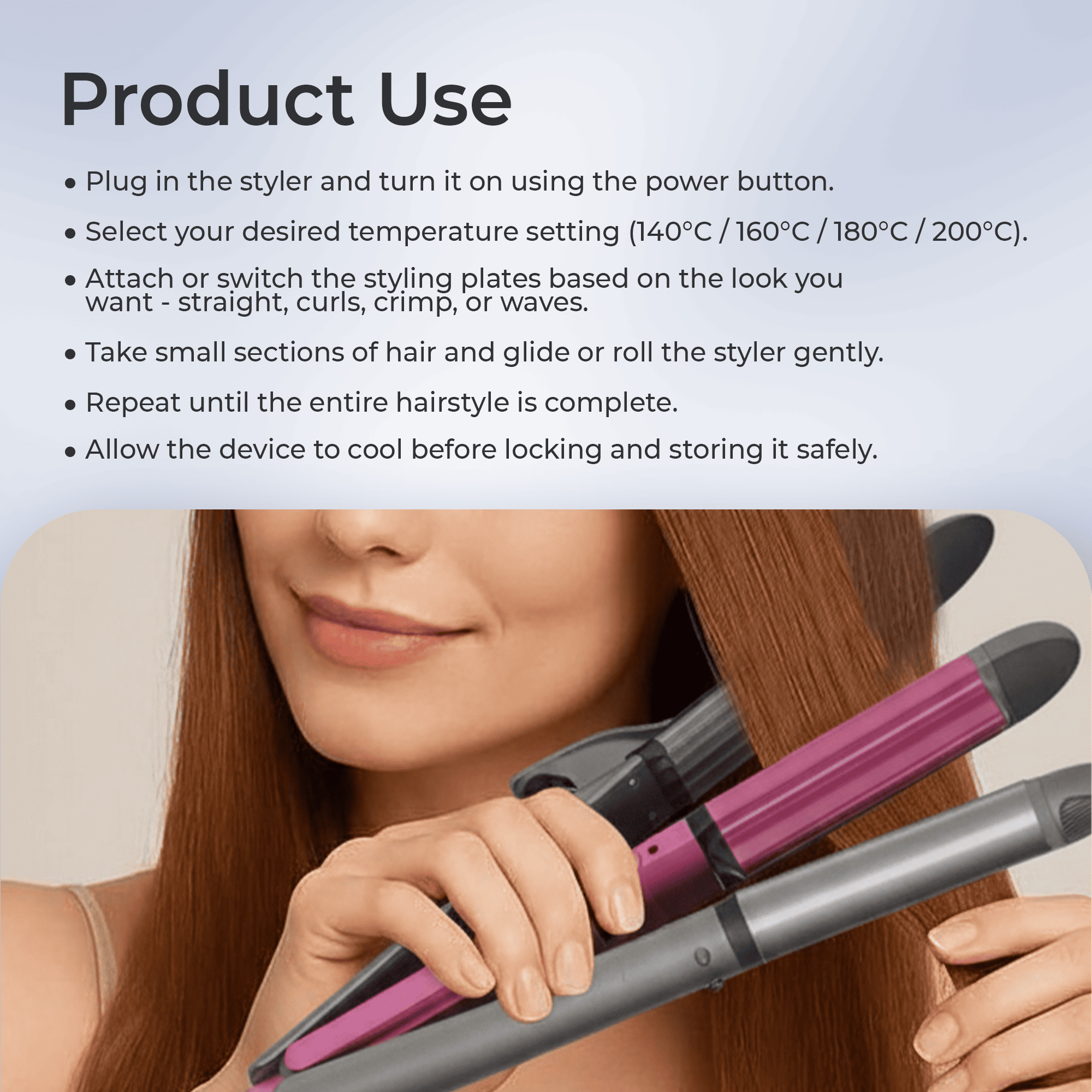 Kemei KM-1397 – 4-in-1 Hair Beauty Styler