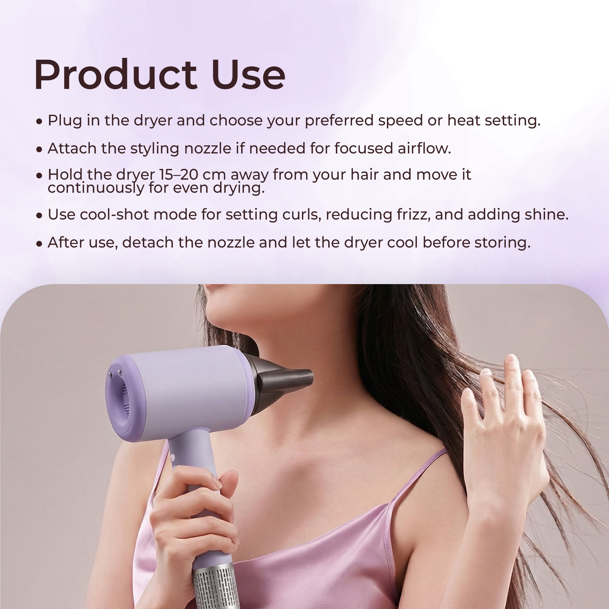Kemey KM-6884 – High-Speed Brushless Motor Hair Dryer