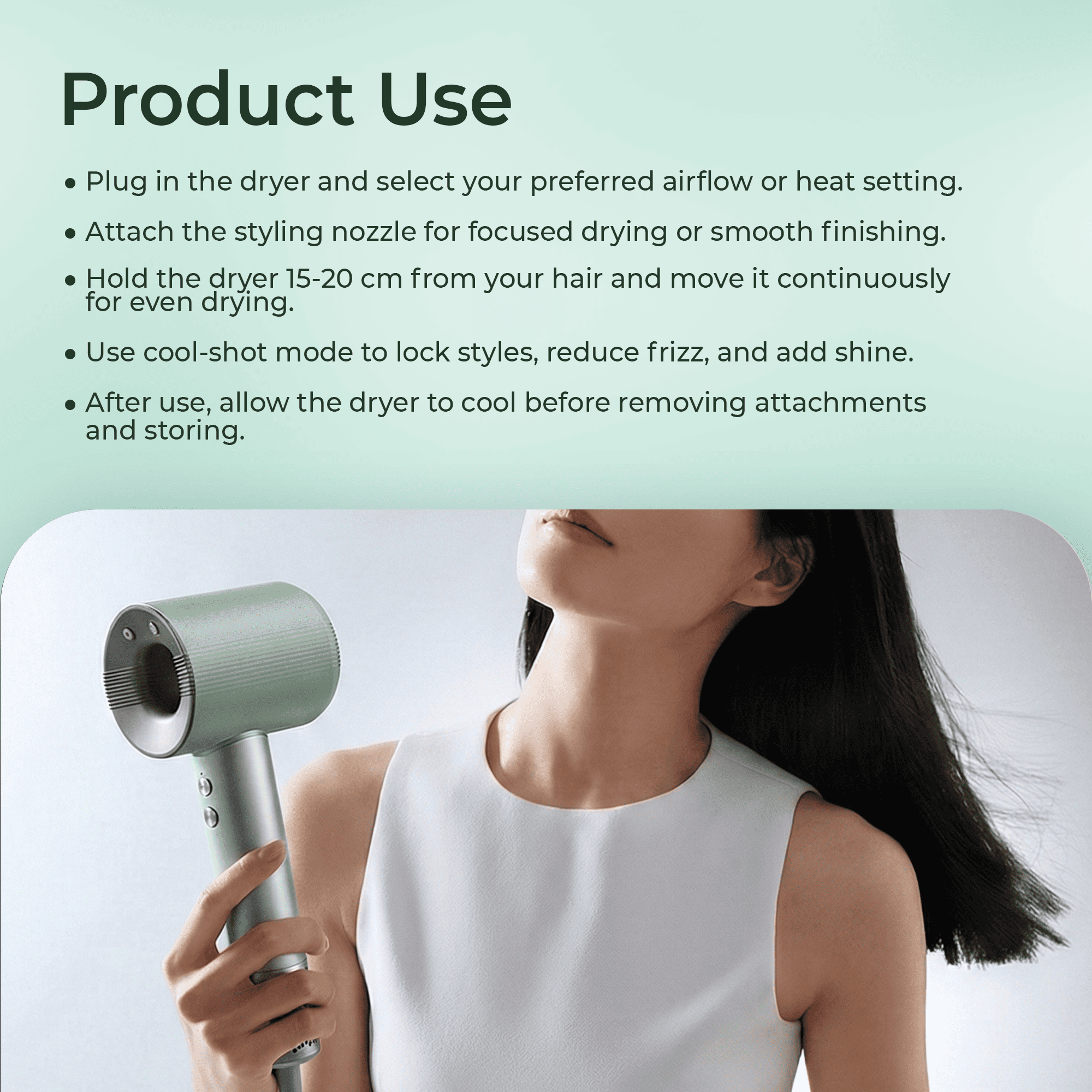 Kemey KM-6891 – High-Speed Brushless Motor Hair Dryer