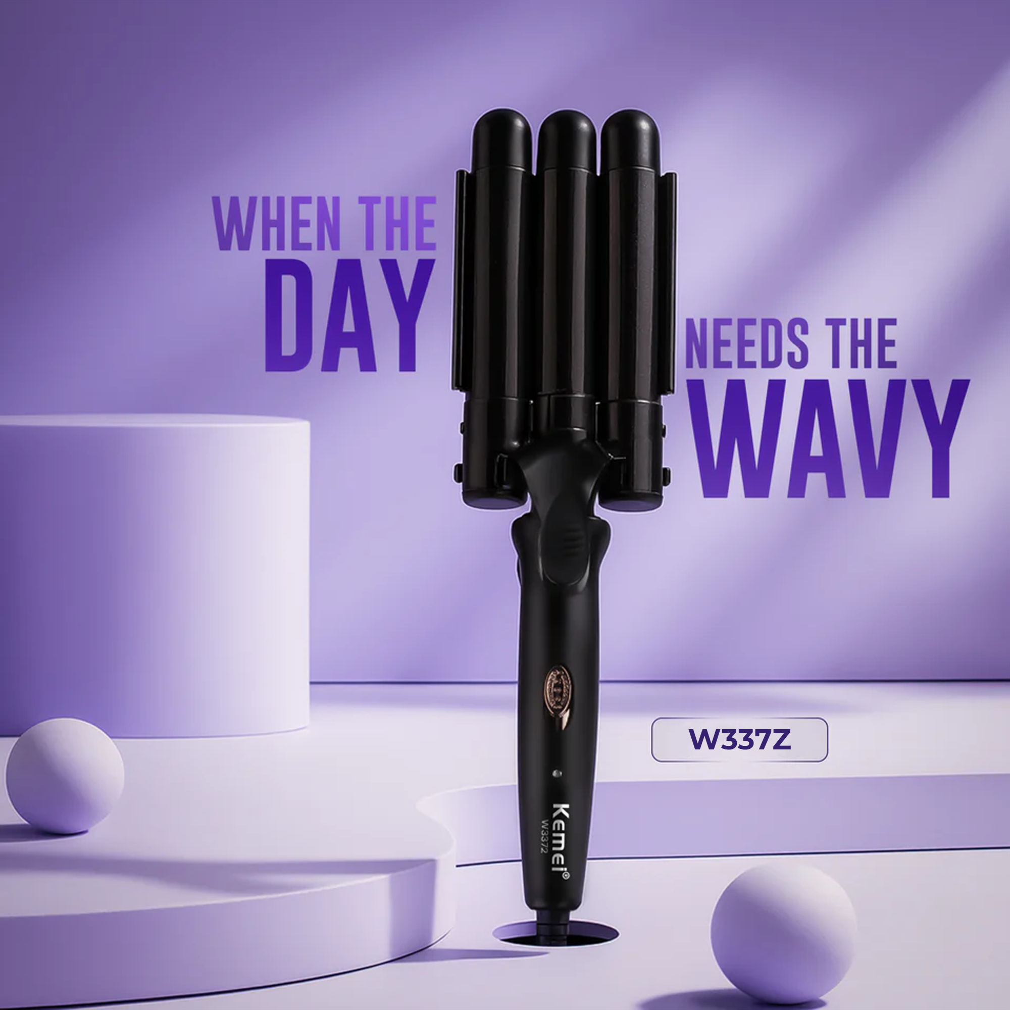 Kemei W337Z Professional Curling Iron